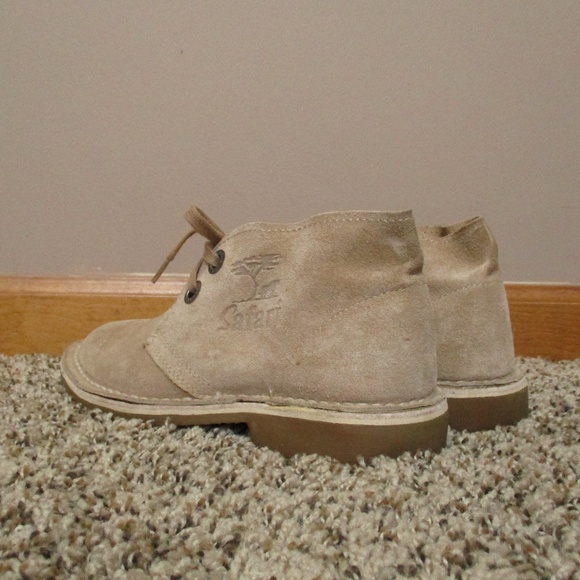 Bata Safari Chukka Boots‎ Suede Leather Men's 5 Tan Lace Up - Picture 5 of 16